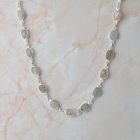 Halskette Silber & Mondstein (68202206MO)