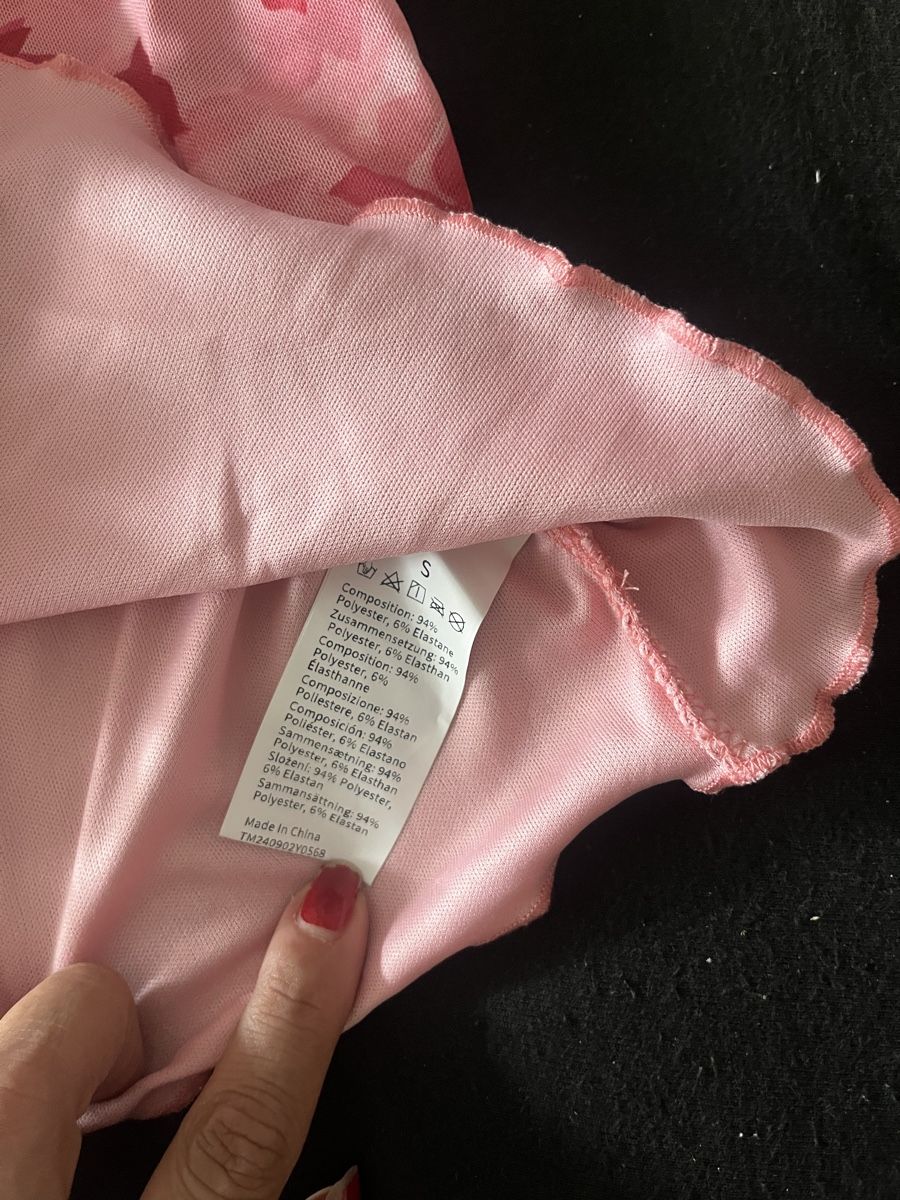 Top: Mesh Top pink Blumenmuster Grösse S neu – Nuovo (secondo la descrizione) da Olten venduto da sae_82z2 5