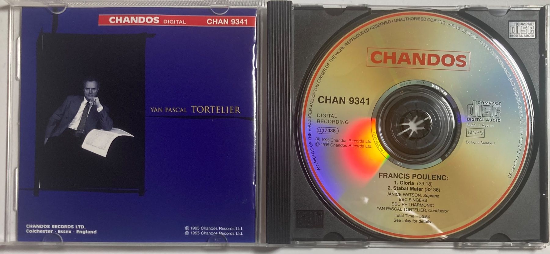 CDs: POULENC.... - GLORIA / STABAT MATER – D'occasion à Poliez-Pittet par Newtown-Records 2