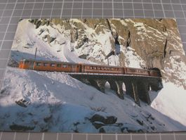 AK Schöllenenschlucht mit Zug