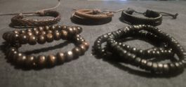 Lotto bracciali uomo marroni