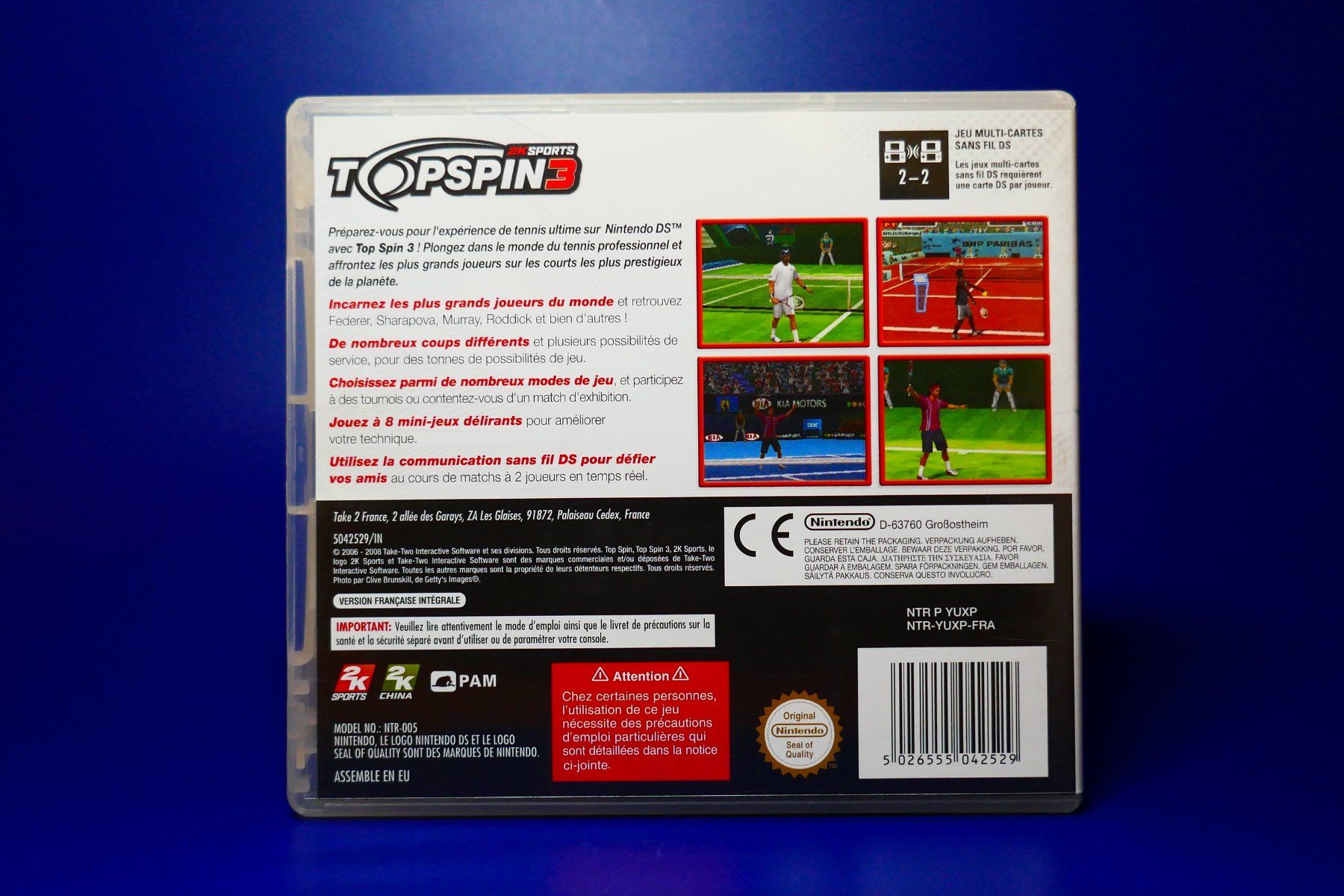 Nintendo Giochi: Top Spin 3 - Nintendo DS – Usato da Vuarrens venduto da Espace-Retro 3