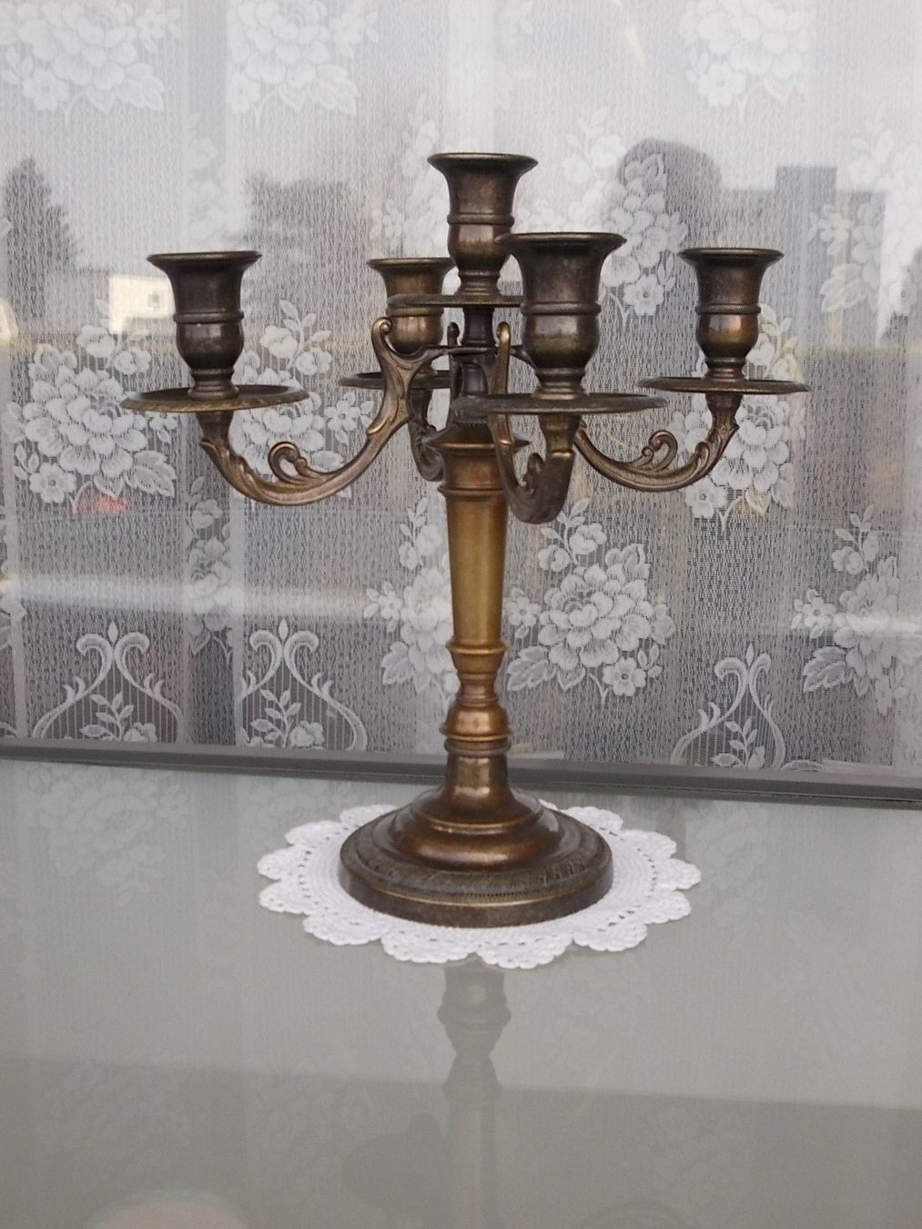 Portacandele: 33cm Empire-Stil Prunk Messing Kerzenständer 5flammig 2325gr – Usato da Ostermundigen venduto da eschbe 8