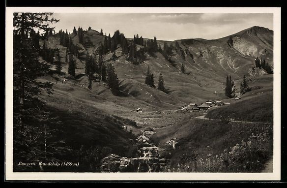 Cartoline postali: AK Lungern, Blick gegen Dundelalp – Usato da Berlin venduto da bartko-reher