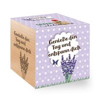 Holzwürfel Green Celebrations - Lavendel -handgefertigten