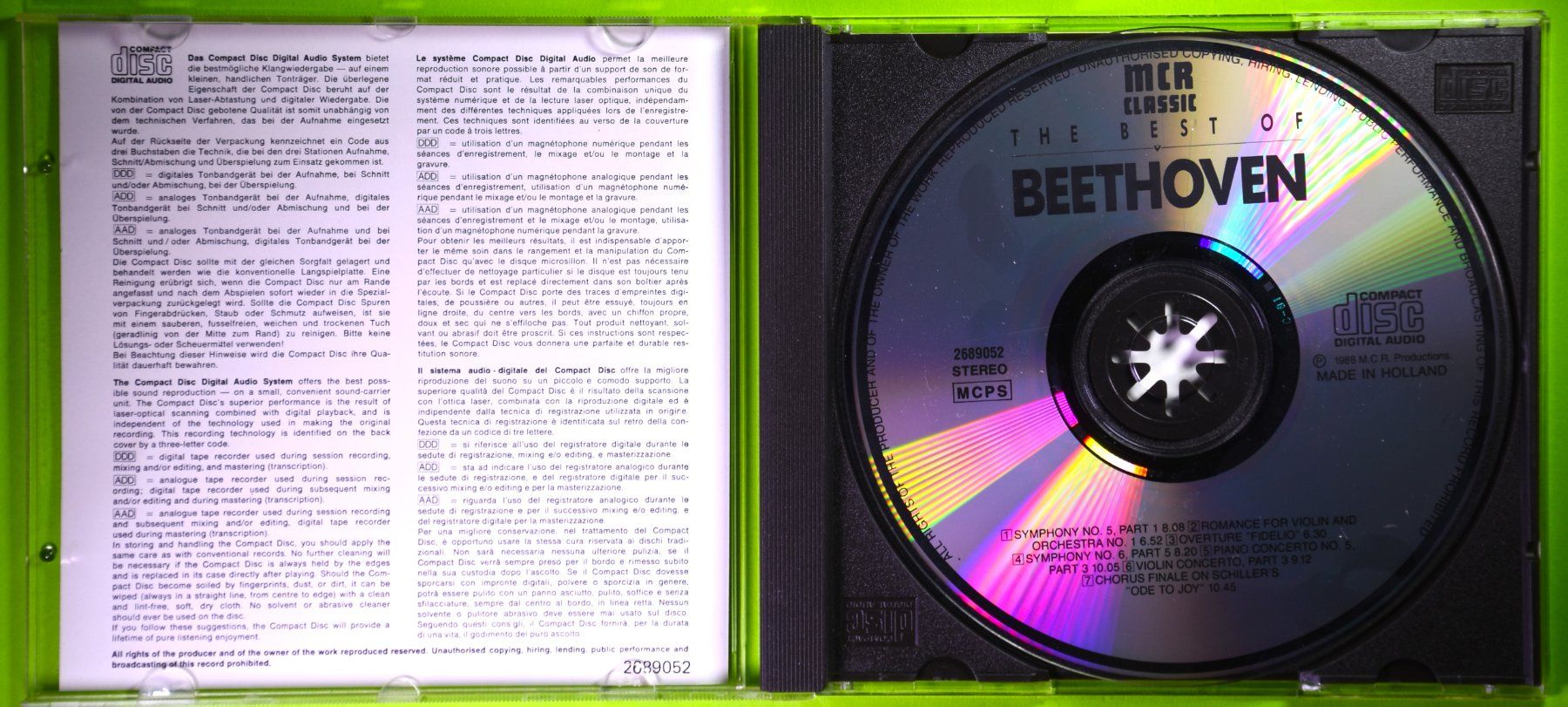 CD: BEETHOVEN  /  THE BEST OF – Nuovo (secondo la descrizione) da Luzern venduto da piro12 2