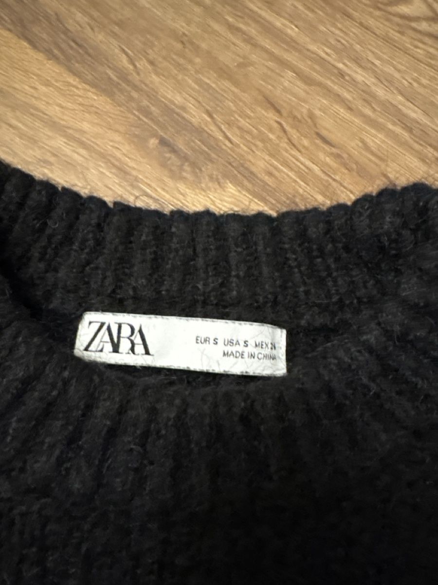 Zara Maglioni & Felpe: Zara Black Knit Cropped Sweater - Size S – Usato da Zürich venduto da Asybb 1