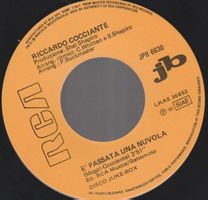 7 " juke box COCCIANTE RICCARDO / GIANNI MORANDI E' PASSATA