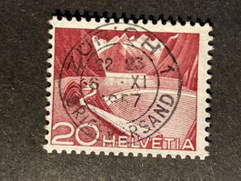 Schweiz 1957 Stausee 20 Vollstempel ZÜRICH 1 6.XI.1957