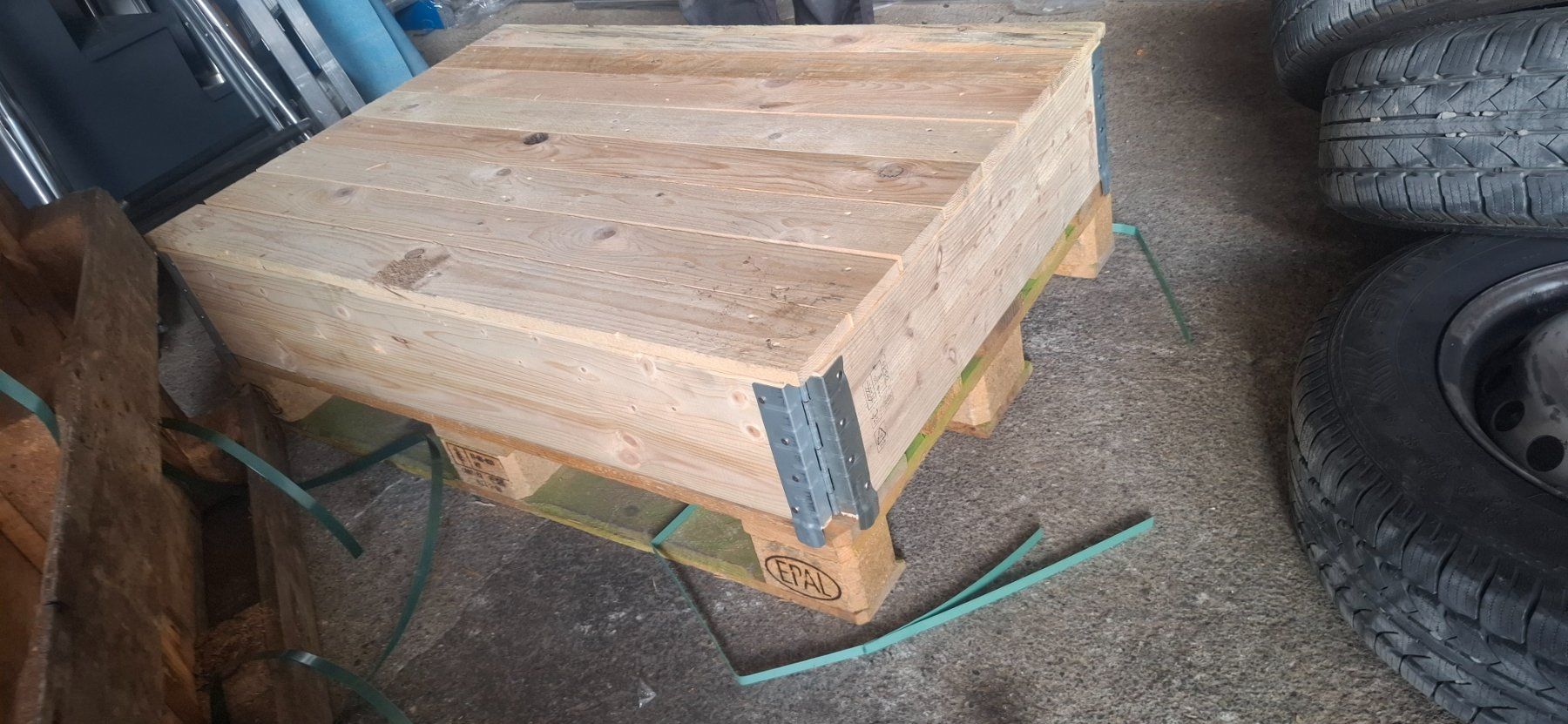 Palettes: 2x EU Palletten mit Rahmen – D'occasion à Rorbas par Fugsuzo 1