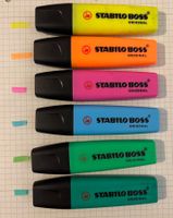 Stabilo Boss Textmarker Set, 6 Farben