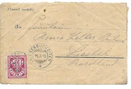 1885 top Brief mit 61A NIEDERBUCHSITEN SO - Liestal -selten