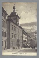 1919, SION, L'HÔTEL DE VILLE, ANIMÉE