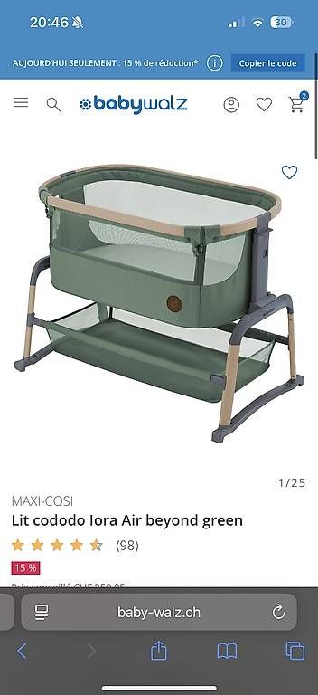 Betten: Maxi Cosi Cododo bed Iora air  – Gebraucht aus Zürich von isler1