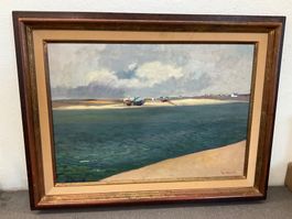 Alphonse LANOE (1926-2009) Tableau peinture sur toile signe
