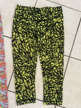 Zumba Fitness Leggins 7/8 XS Sportleggins neon gelb schwarz