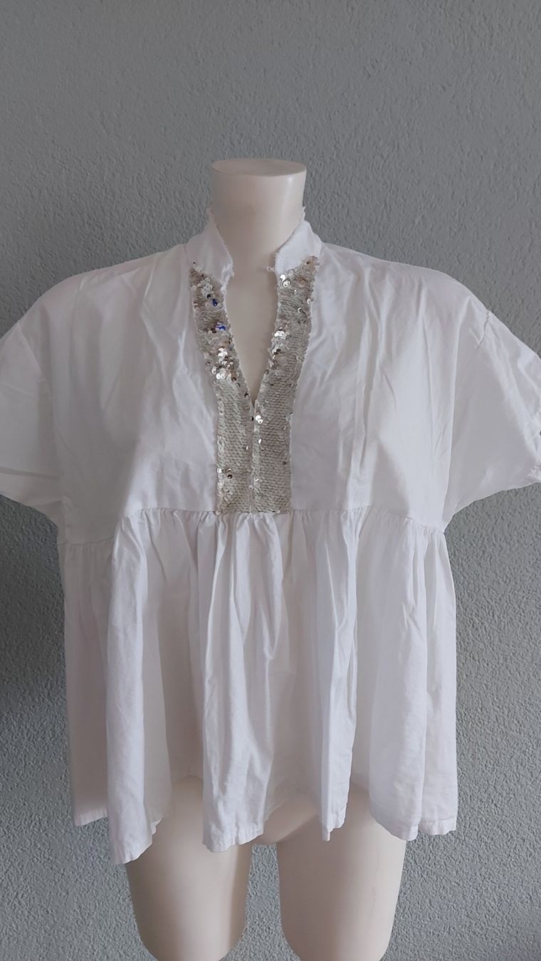 Camicette: Wunderschöne Bluse Made in Italy One Size – Nuovo (secondo la descrizione) da langenthal venduto da rundholz7