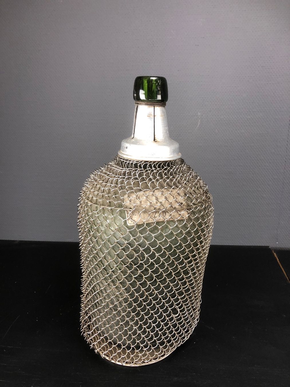 Accessori: Weinflasche, Weinballon, Mostflasche mit Gitternetz – Usato da Laufenburg venduto da industrial-silence 2
