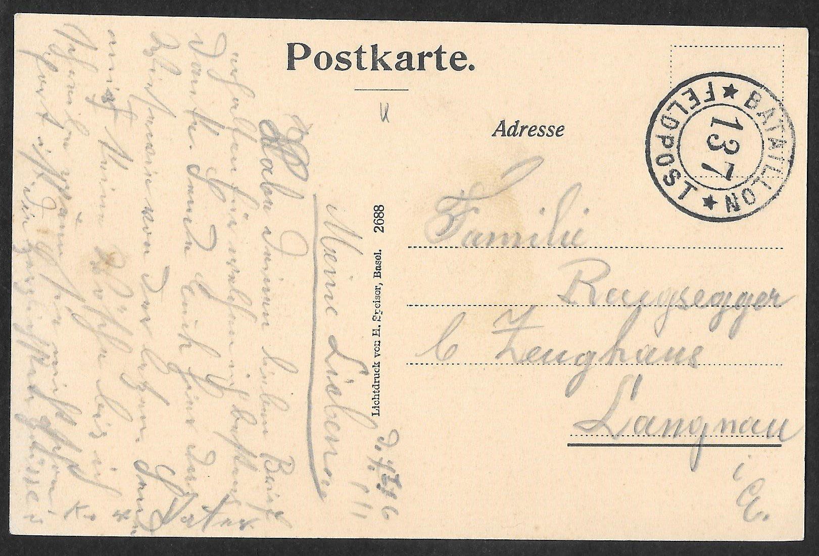 Cartoline postali: Wisen mit Wisenfluh Feldpoststempel – Usato da Olten venduto da clotaldi 1