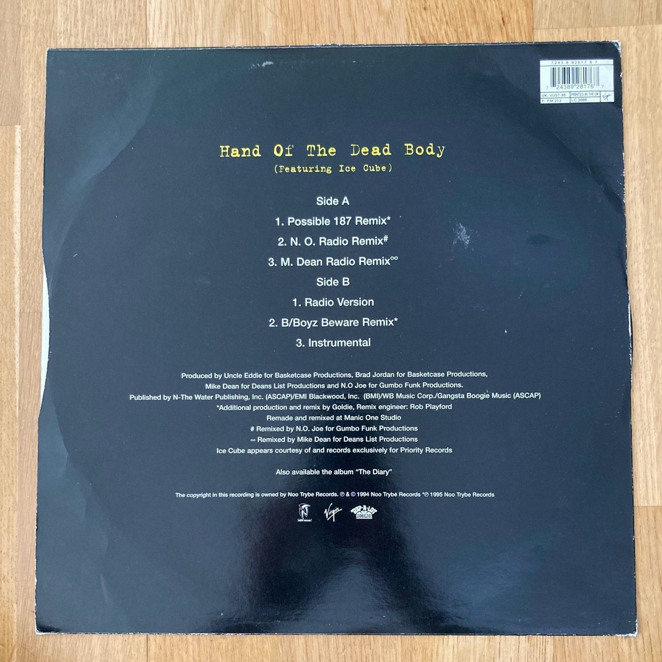 Schallplatten: Scarface + Icecube Vinyl Hip Hop 1994 – Gebraucht aus Zürich von OldtownShop 1