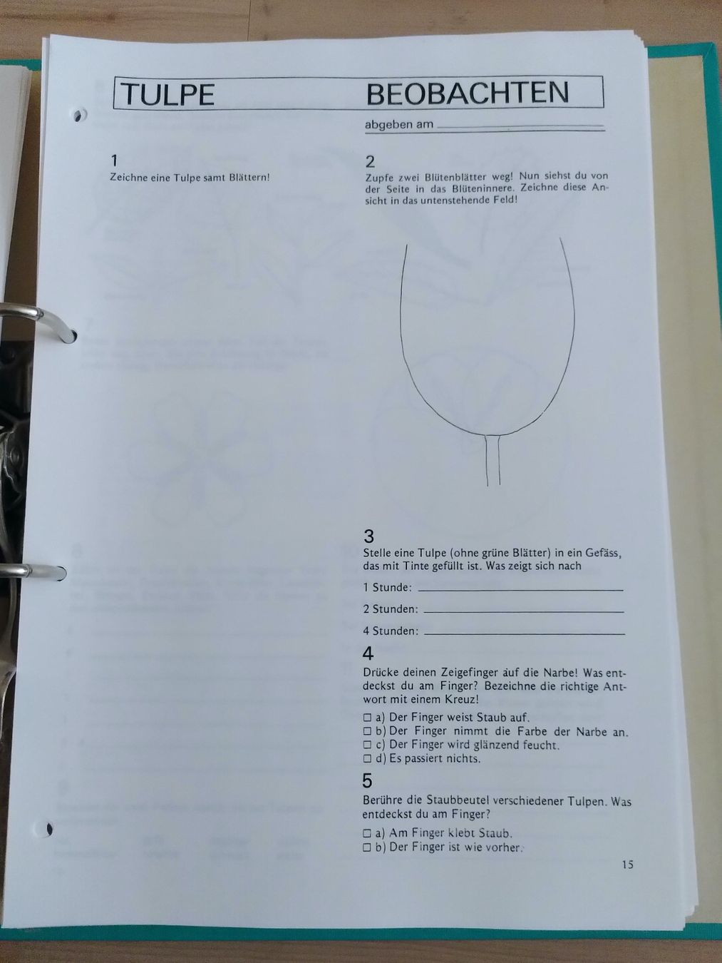 Libri: NATURKUNDE 1/ ORDNER MIT ARBEITSBLÄTTER – Usato da Brugg AG venduto da olamim 2