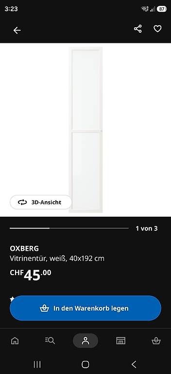 Porte: Ikea Billy Türe Oxberg – Usato da Linthal venduto da StuessiLinthal 1