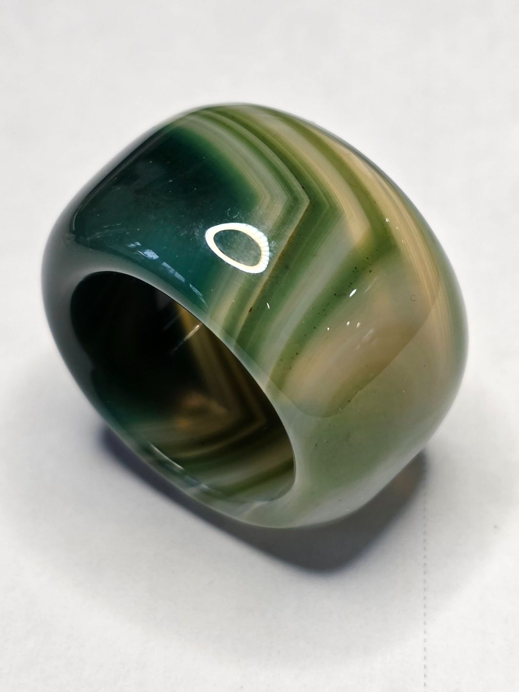Ringe: Grüner Jadeachat Fullstone Ring – Neu (gemäss Beschreibung) aus Zürich von benedikt12 5