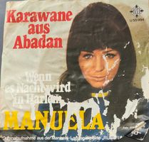 Vinyl Single Manuela - Karawane aus Abadan/Wenn es Nacht wir