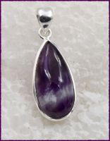 ♛ Amethyst 925 Silber Anhänger