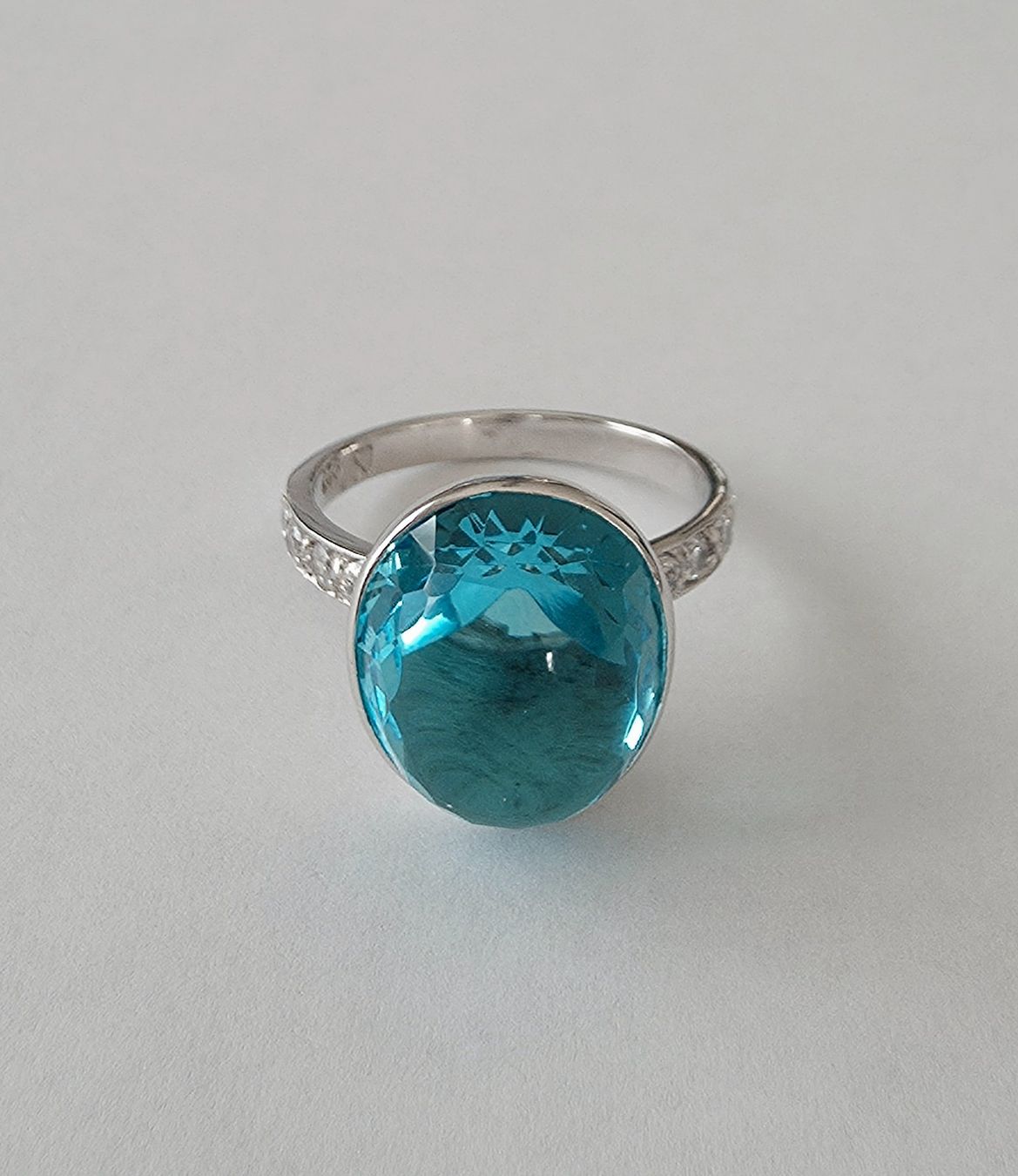 Anelli: Silberring (925) mit blauem Topas - NEU – Nuovo e nell'imballaggio originale da Uetikon am See venduto da Coralreef 6