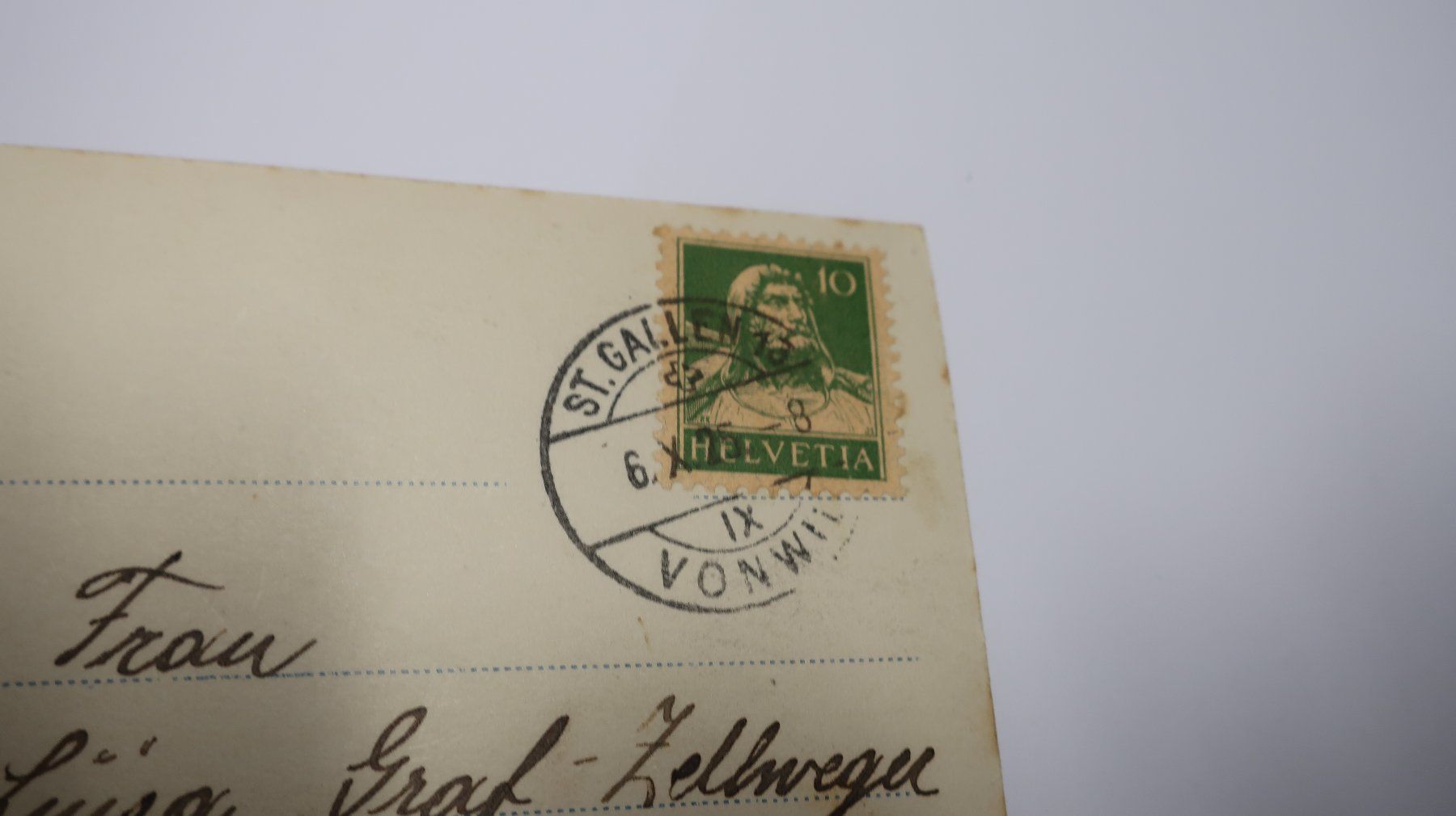 Ansichtskarten: St. Gallen Neues Museum 1925 – Gebraucht aus Cormoret von Pascalll2001 3