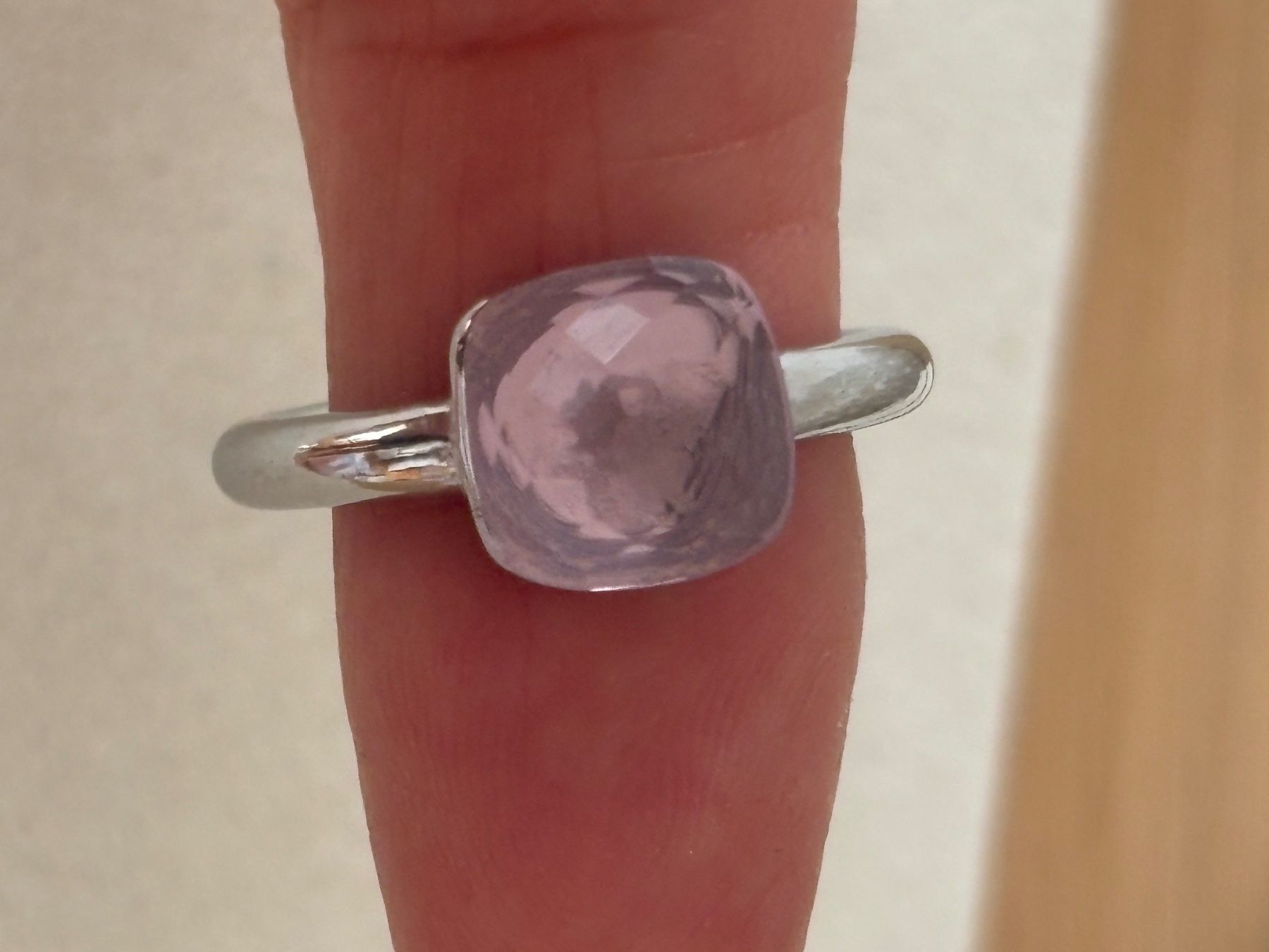 Anelli: Luxus Elegante Gr.17/7 Ring Farbe: Silber / Rosa – Nuovo (secondo la descrizione) da Biel-Bienne venduto da Roserosse13 4
