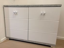 Side by side door cabinet