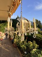 Lustre classique en cristal à cinq bras lumineux