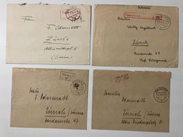 Deutschland, Taxe percue/Gebühr bezahlt, 11 Belege