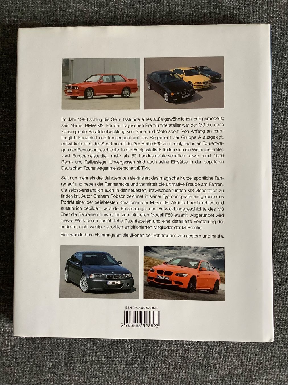 Libri: BMW M3 - Graham Robson Entwicklung Modelle Technik – Usato da Bassersdorf venduto da F-104fan 1