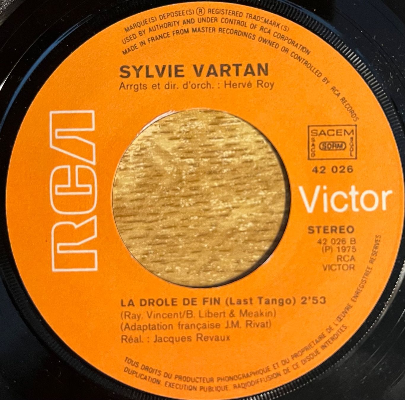 Dischi in vinile: SYLVIE VARTAN - LA DRÔLE DE FIN – Usato da Bussigny venduto da vinyl-pas-cher 2