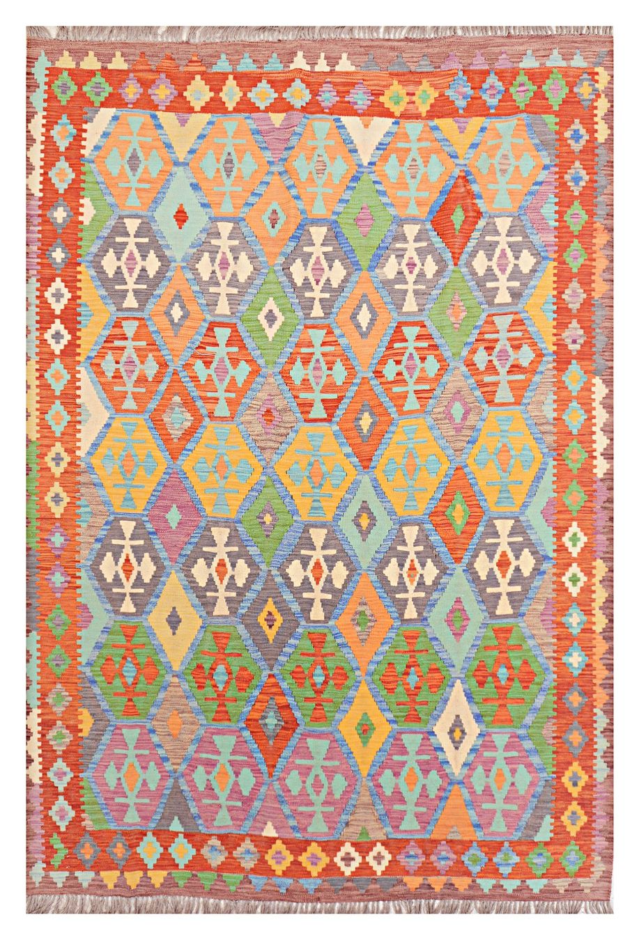 Kelim Tappeti: Oriente Kelim Teppich 200x300 cm – Nuovo e nell'imballaggio originale da Lahore venduto da Fairways79 5