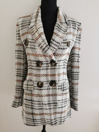 Bouclé Mantel Zara Gr. XS