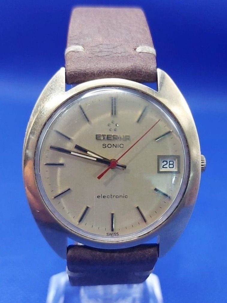 Eterna Uhren: ETERNA Sonic electronic Herren Uhr Stimmgabel Uhrwerk – Gebraucht aus Bassersdorf von antik_leo