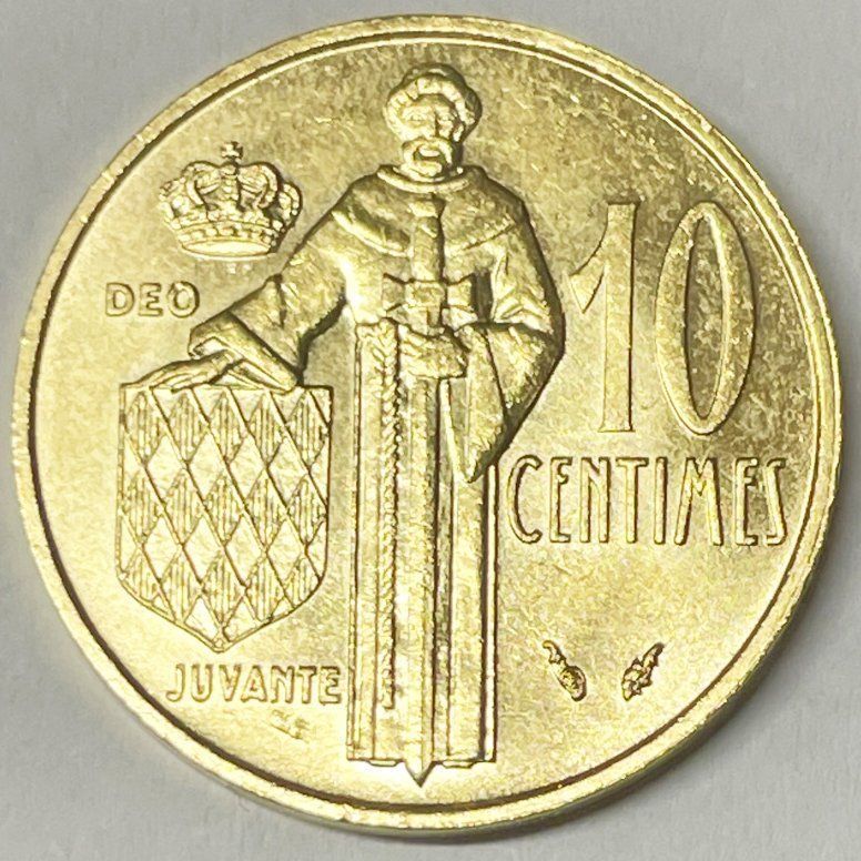 Alle Münzen: MONACO 10 Centimes Rainier III 1975 – Gebraucht aus Martigny von Numis-World 1