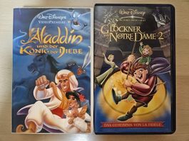 Aladin&Der Glöckner von Notre Dame 2 VHS's