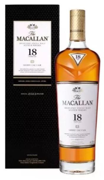 Macallan Bevande alcoliche: Macallan Sherry 18 years 2023 – Nuovo e nell'imballaggio originale da Deitingen venduto da Delikatessengold1