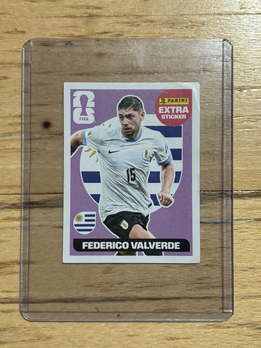 Panini Carte collezionabili: Federico Valverde, Extra sticker, purple, Panini 2026 – Nuovo (secondo la descrizione) da Zürich venduto da Mathias8000