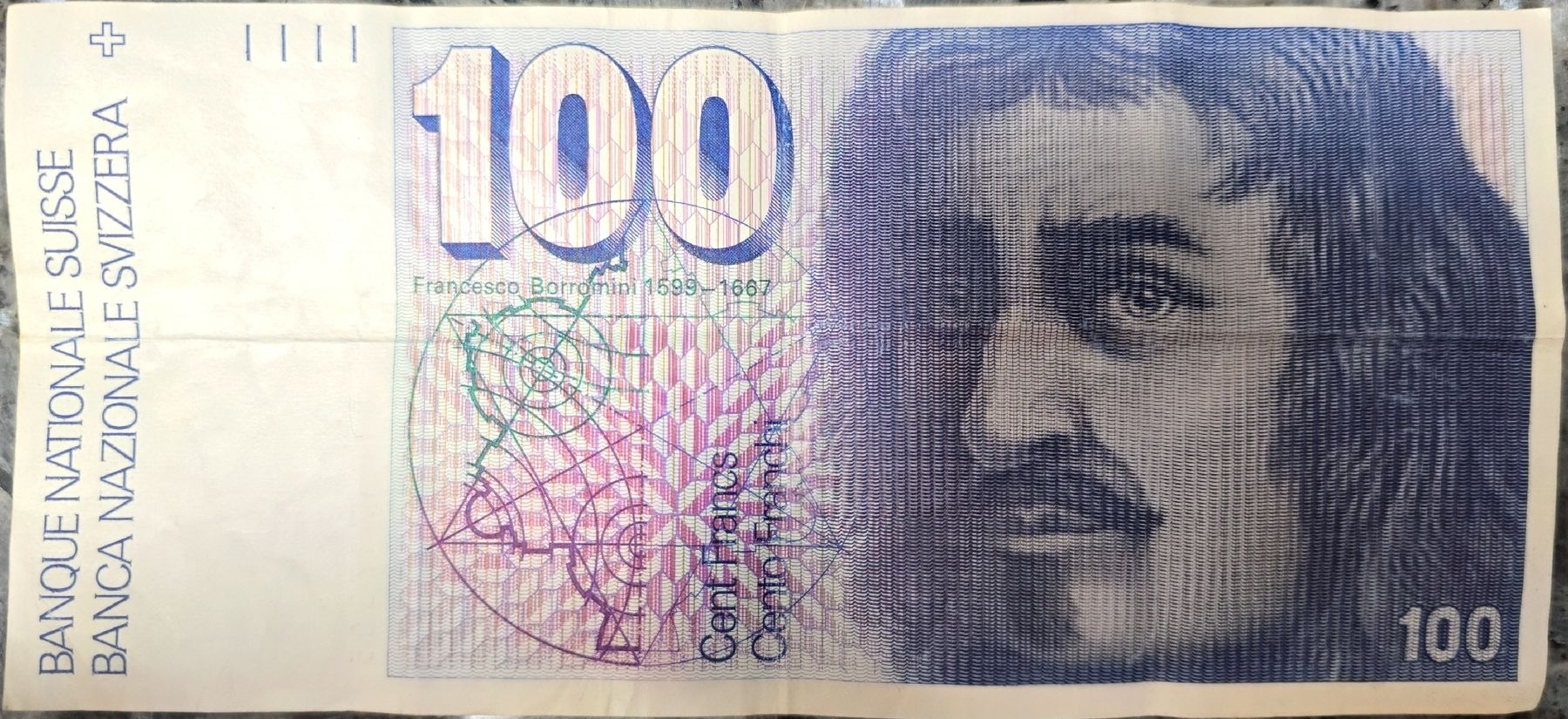 Sammlerstück: Alte 100 CHF Note, Schweizer Nationalbank. Top (Gebraucht ...
