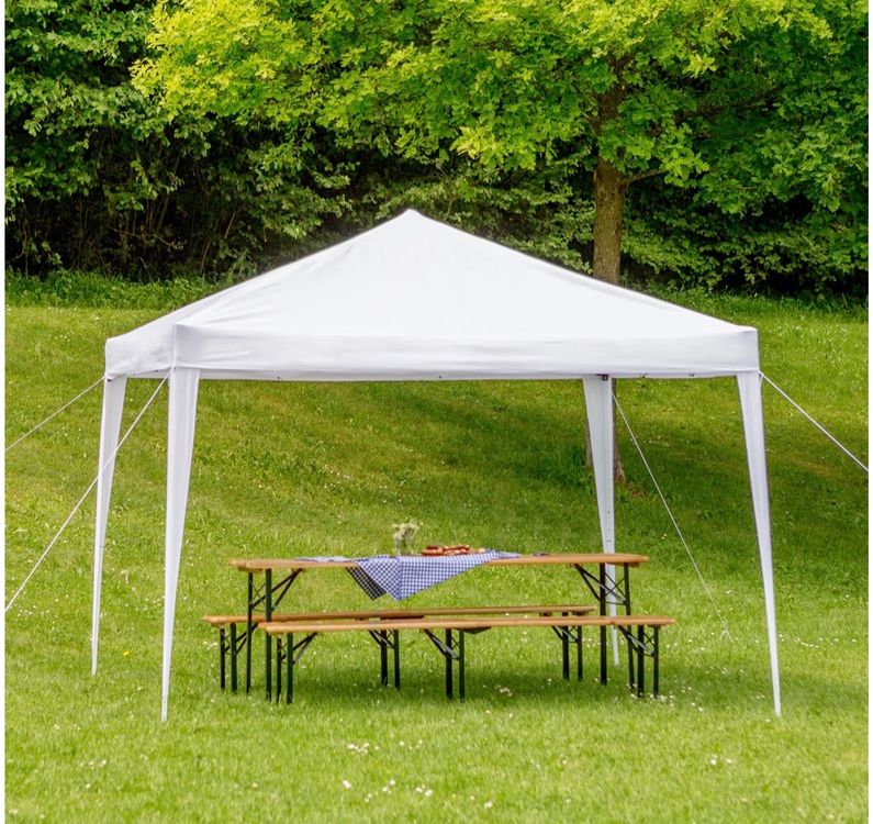 Garten Pavillon 3x3m weiss / Faltzelt Scherenzelt Kaufen auf Ricardo