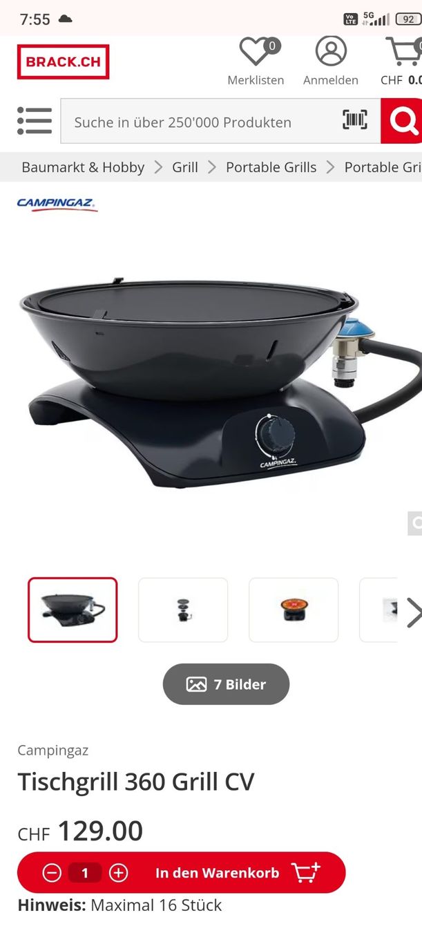 Campingaz Griglie: Neuer Campingaz - 360 Grill CV – Nuovo e nell'imballaggio originale da Rüthi (Rheintal) venduto da Balty 2