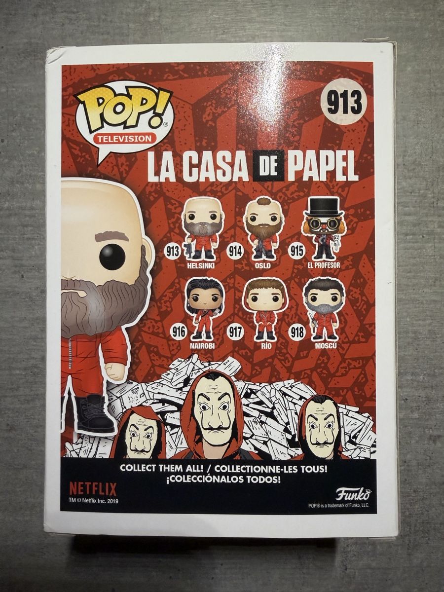 Funko Statuette: Funko Pop La Casa de Papel Helsinki 913 – Nuovo e nell'imballaggio originale da Pratteln venduto da niisam 1