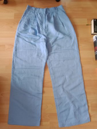 H&M Linen blend trousers Leinen Hose Stoffhose Leinenhose 38