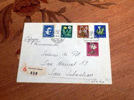 Brief: Pro Juventute, Bedarfsbrief 1960 im Satz, Kat. 26.00